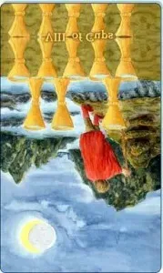 Entendiendo el Ocho de Copas en posición invertida