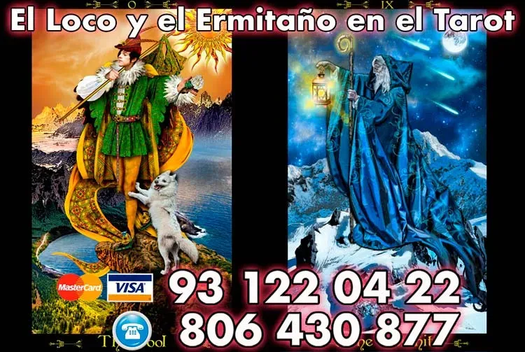 El Loco y el Ermitaño en el Tarot