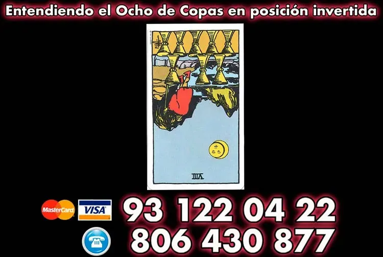 Entendiendo el Ocho de Copas en posición invertida