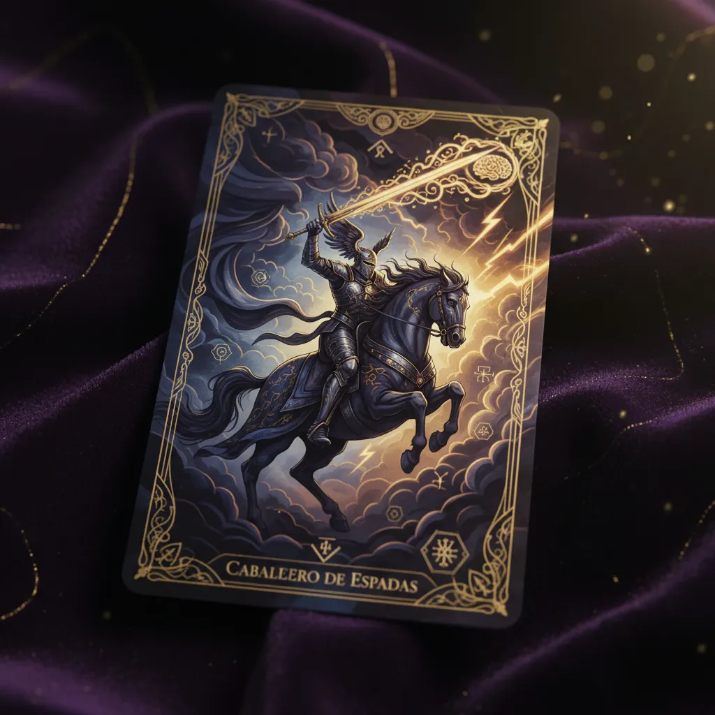 Significado del Caballero de Espadas en el Tarot: Acción y Rapidez Mental