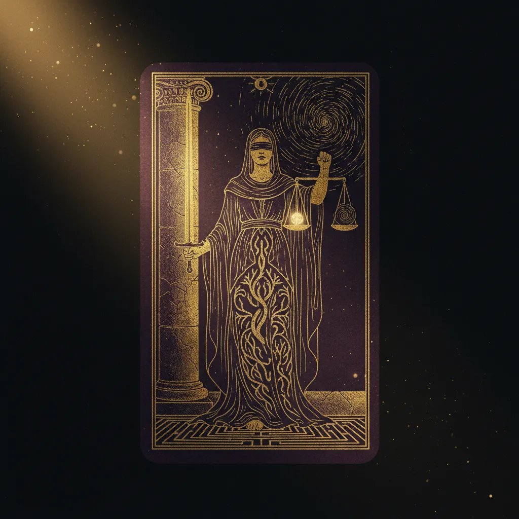 La Justicia en el Tarot: Significado, Karma y Decisiones