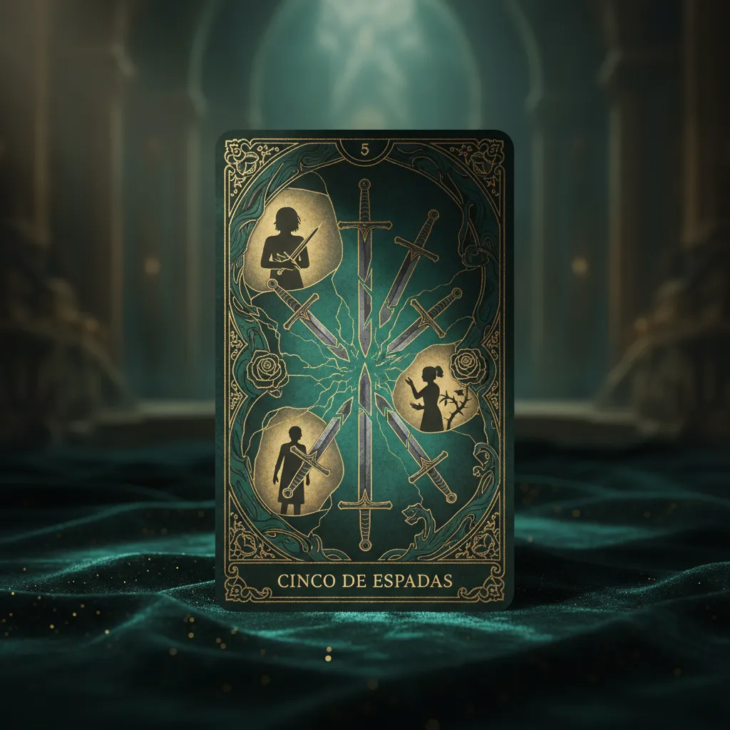 Cinco de Espadas en el Tarot: Significado, Amor Propio y Conflictos