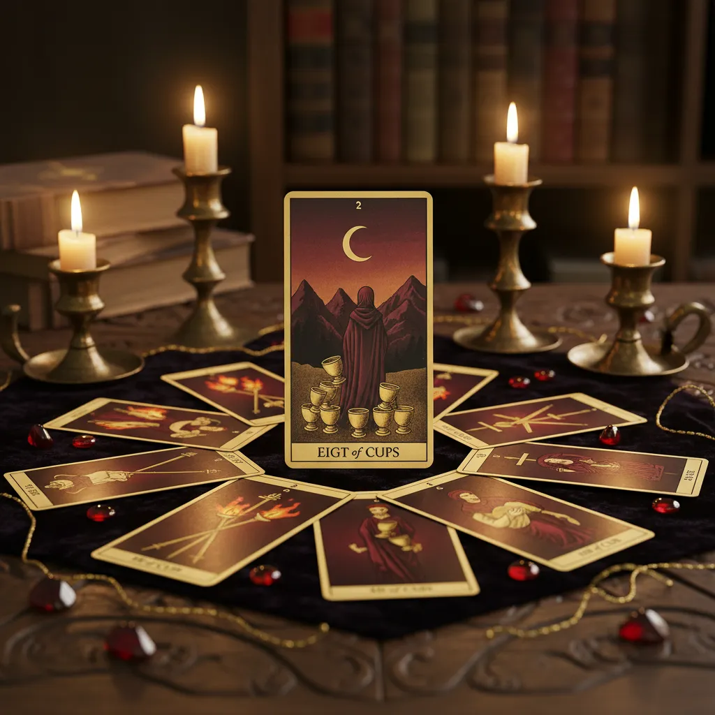 Significado del Ocho de Copas: Simbología y lecciones de progreso