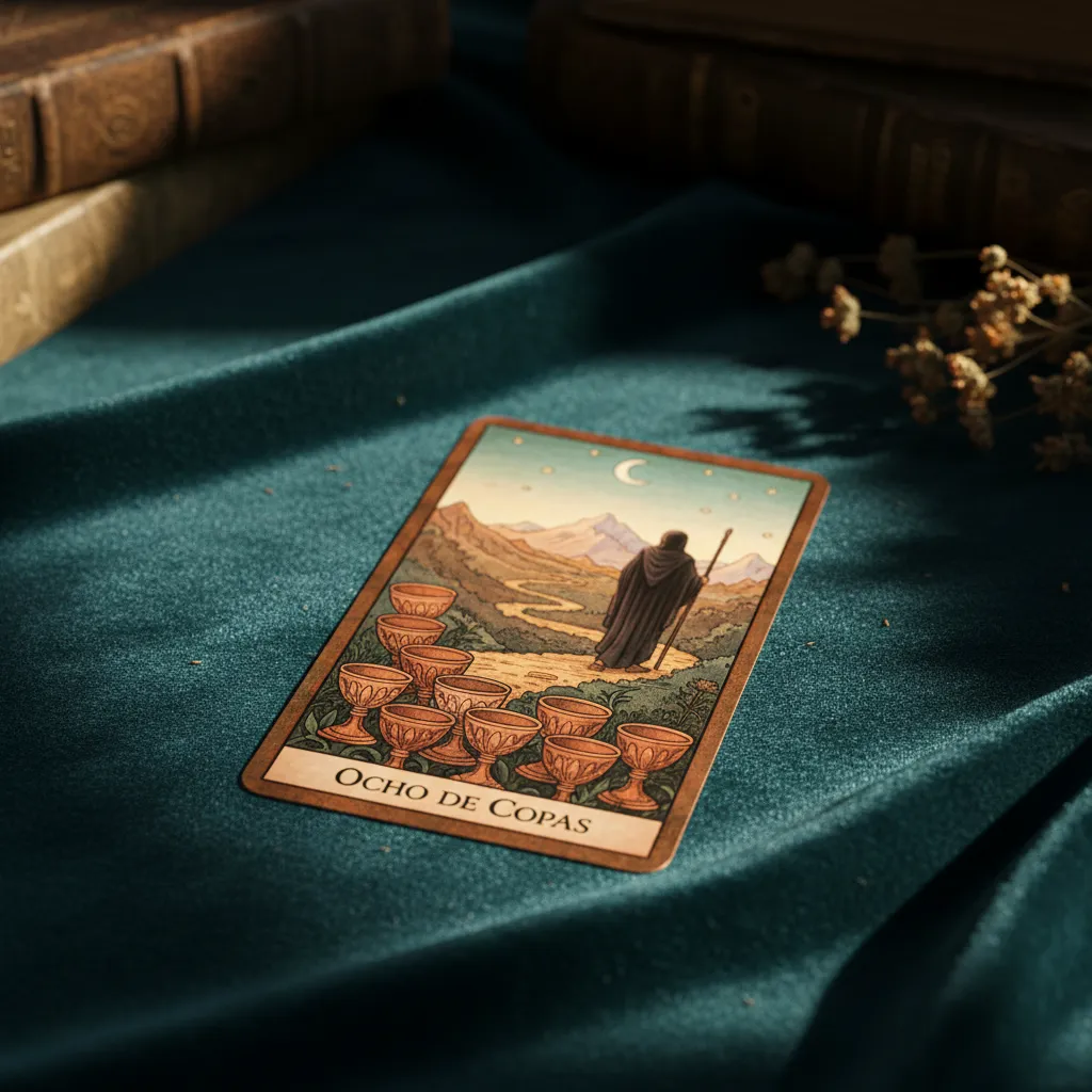 Significado del Ocho de Copas en el Tarot: Interpretación y Simbolismo