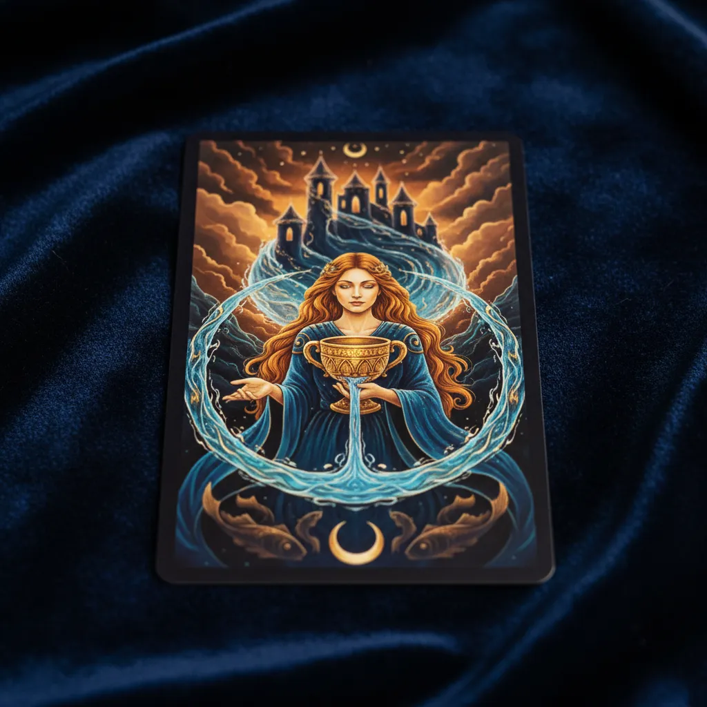 Significado de la Reina de Copas en el Tarot: Intuición y Emociones