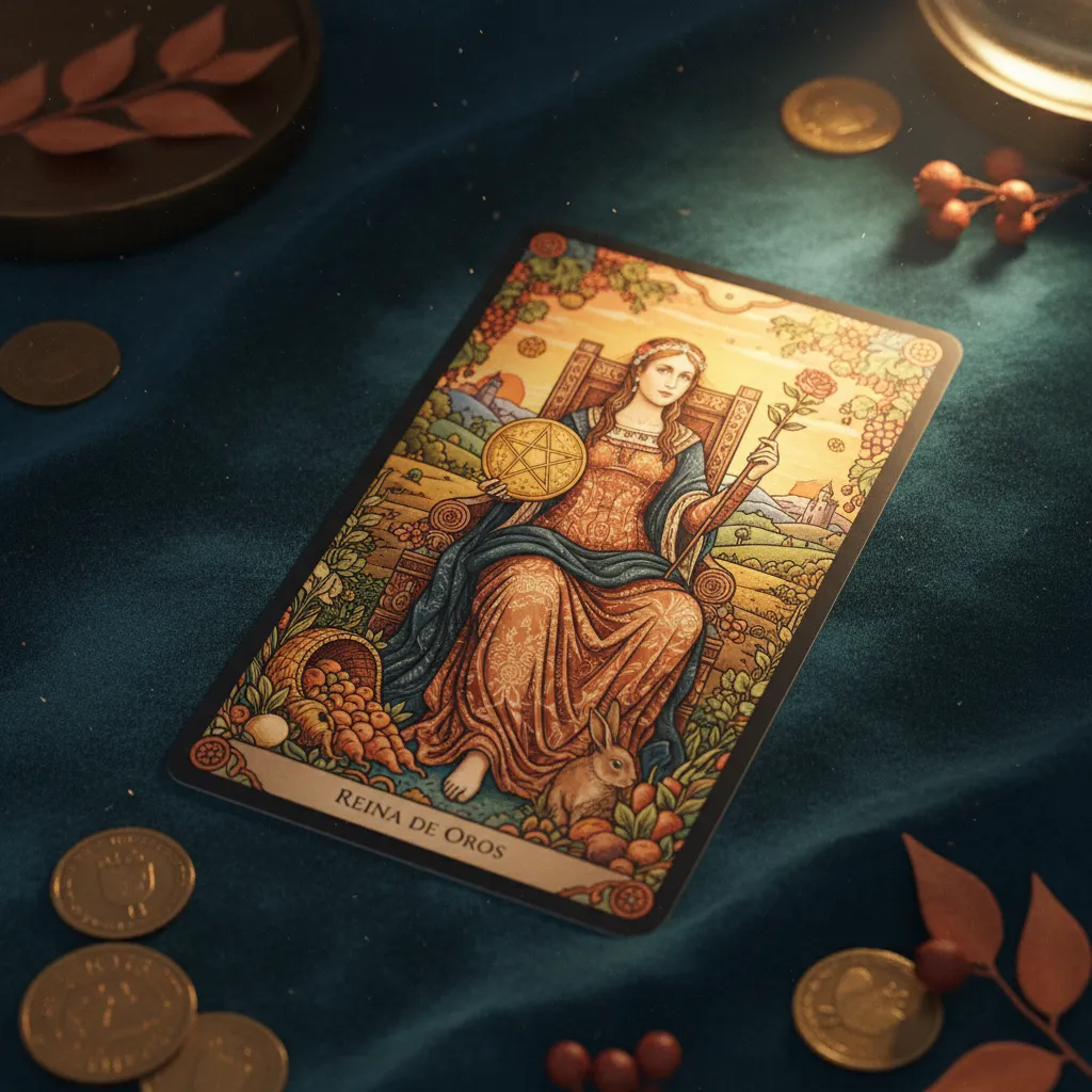 Reina de Oros: Significado, personalidad y simbolismo en el Tarot