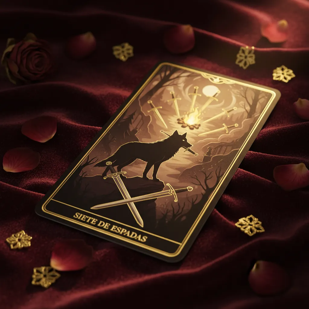 Siete de Espadas: Significado, Interpretación y Simbolismo en el Tarot