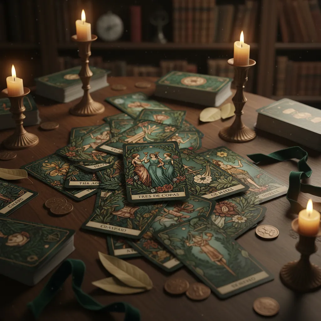 Tres de Copas: Significado y Simbología Clave
