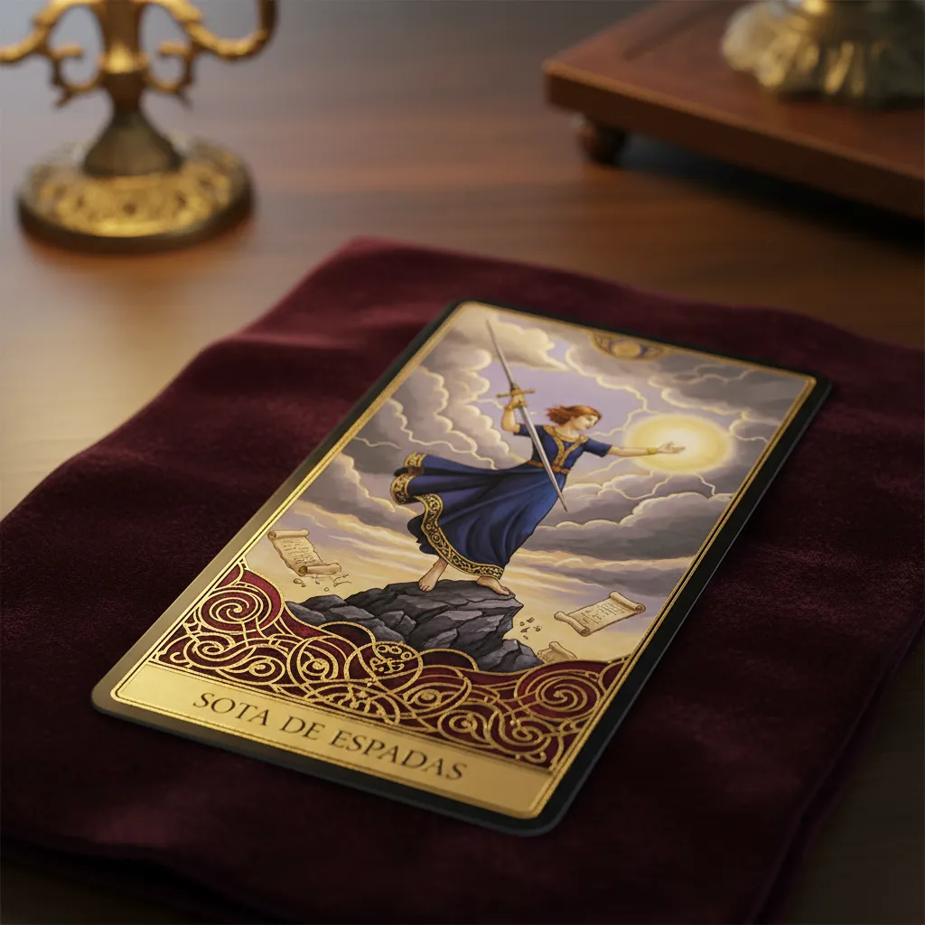 Sota de Espadas: Significado, cambios y mensajes en el Tarot